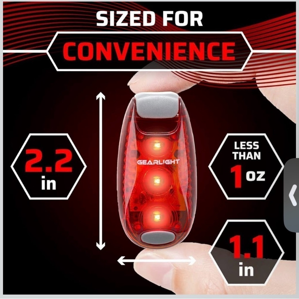 GearLight Rechargeable Bike Light Headlight Tail Front Back Night Riding Safety - Picture 3 of 7